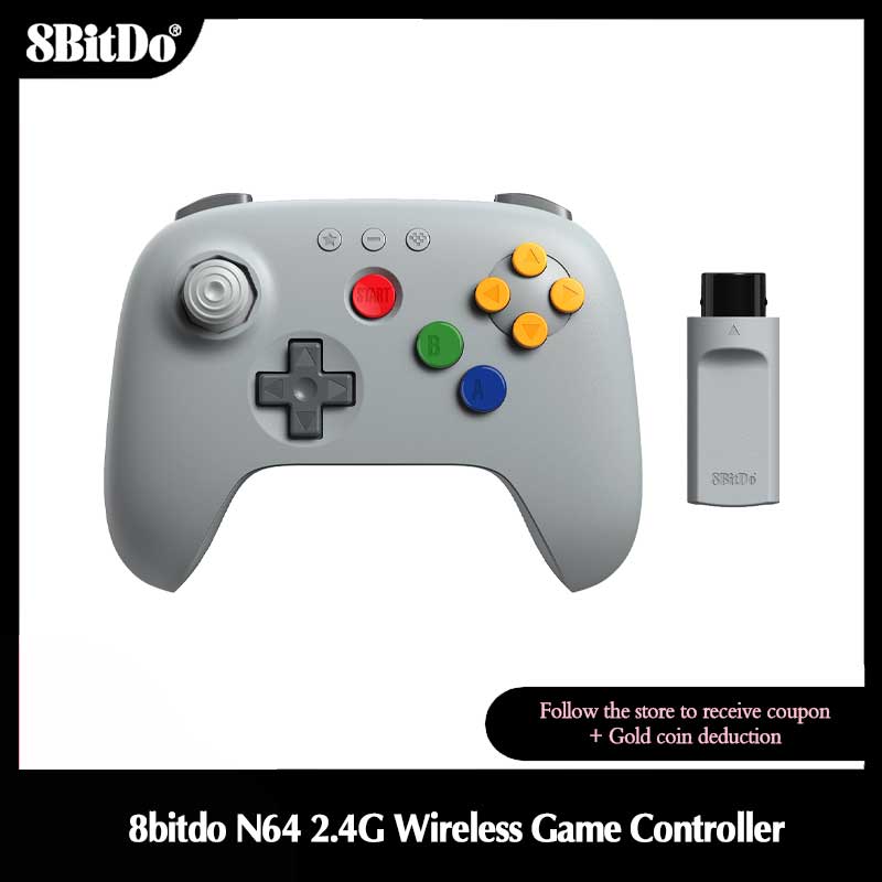 Gaming Console Windows - 8BitDo N64 2.4G Wireless Gaming Controller