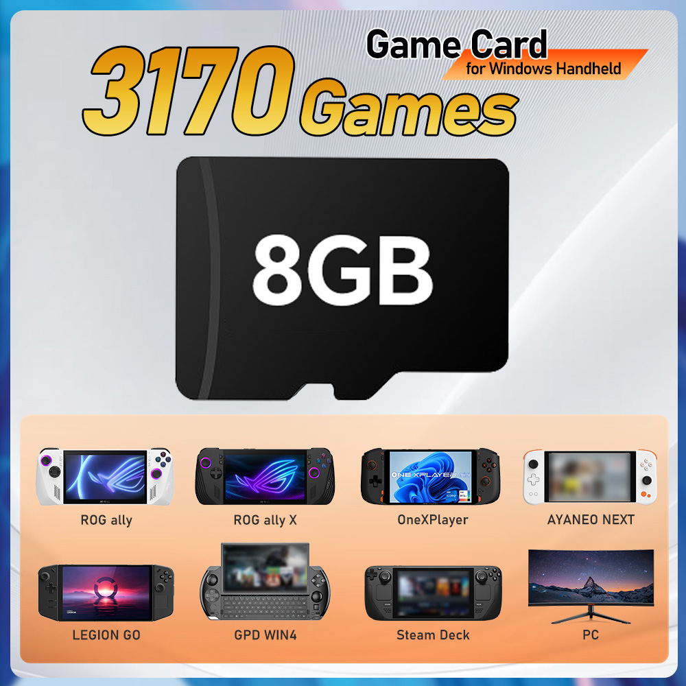 Gaming Console Windows - Retrobat Game Card with 3170 Games