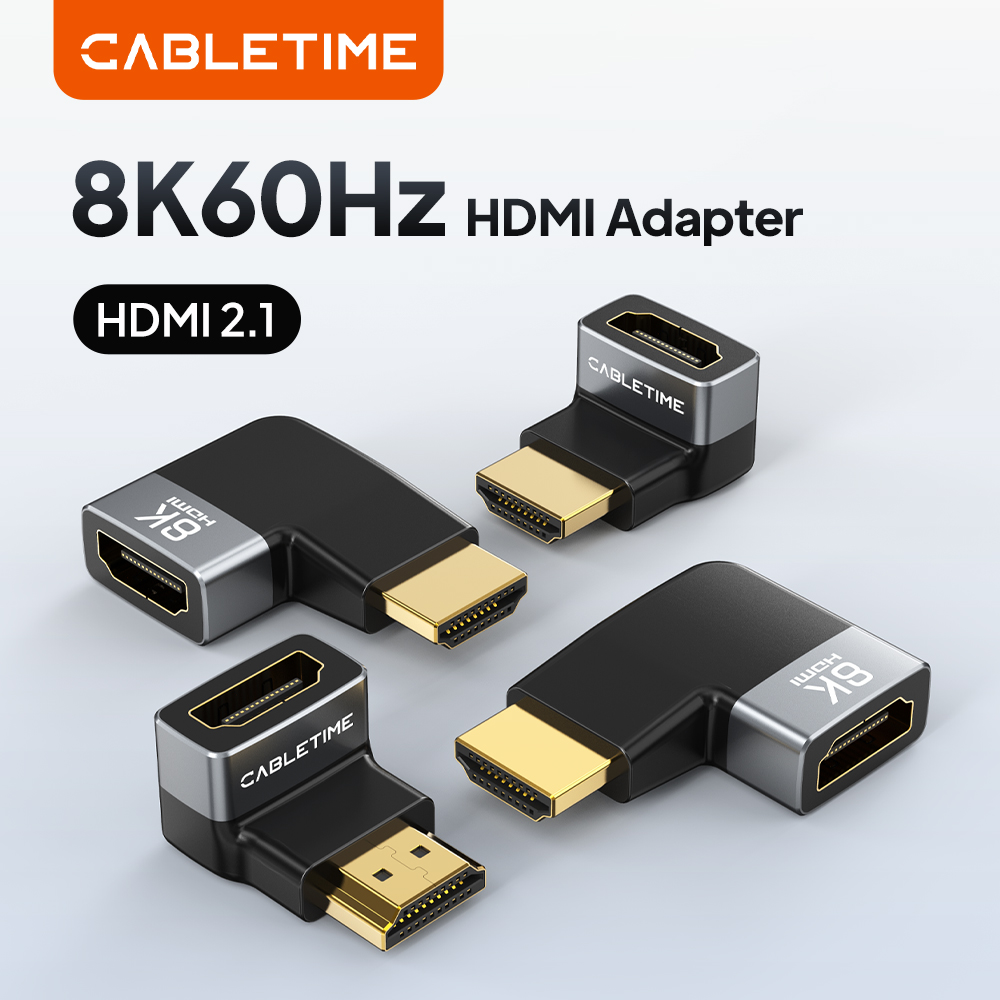 Hdmi Cable 2.1 - CABLETIME 8K HDMI Adapter Male to