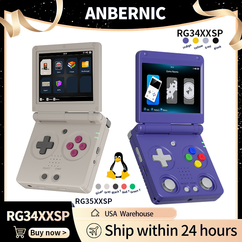 Anbernic RG34XXSP RG35XXSP Fli - đánh giá và giá Gaming Console Retro Handheld