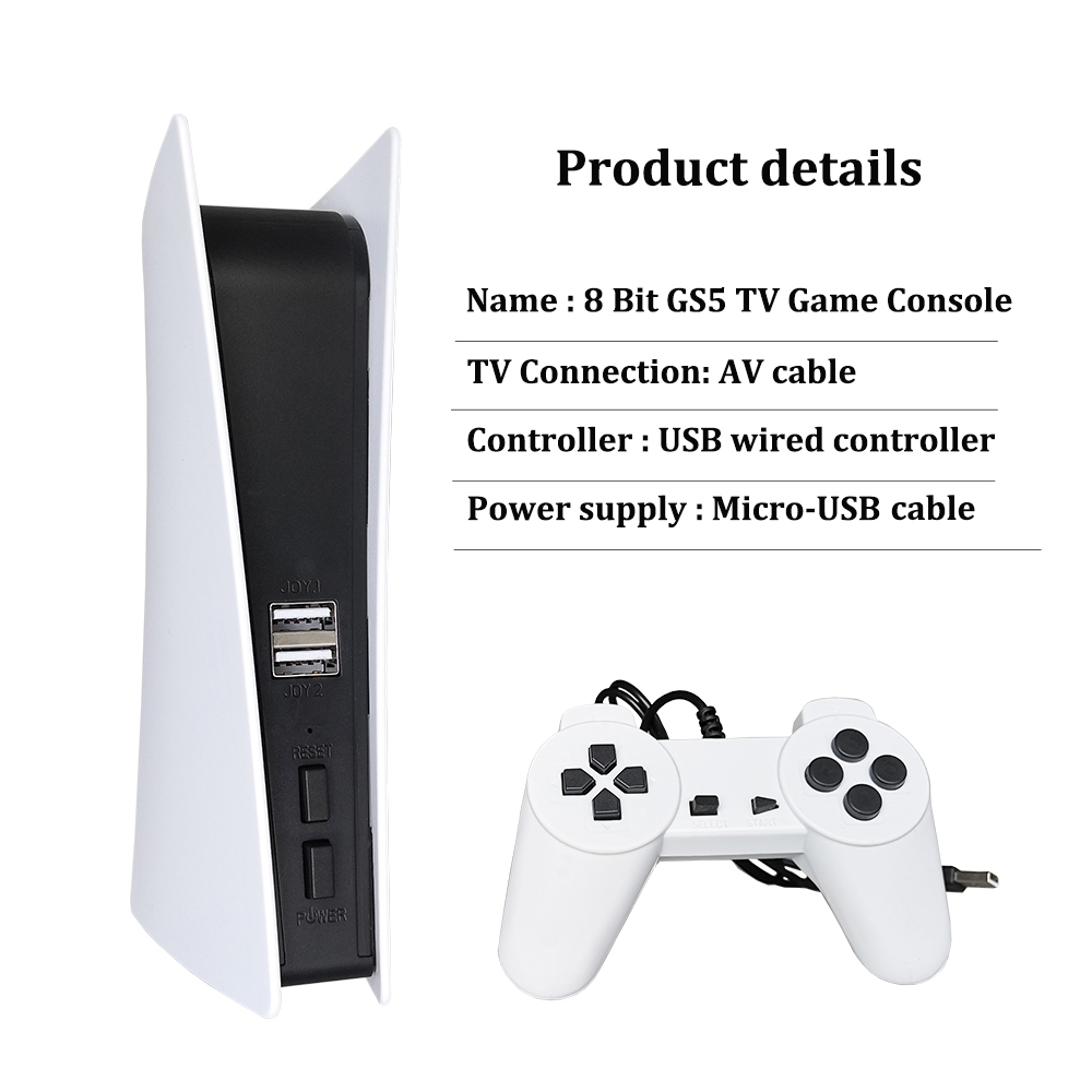 GS5 8-bit TV Video AV Output U - đánh giá và giá Gaming Console Gs5