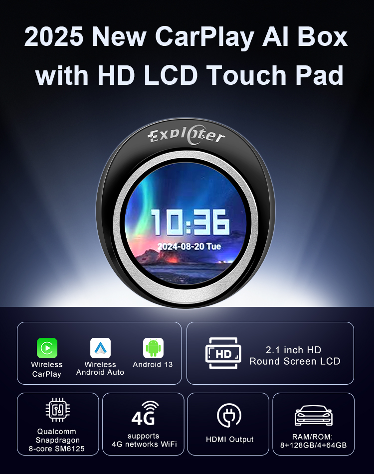 EXPLOTER ApplePie Touch CarPla - đánh giá và giá Hdmi Cable 2.1