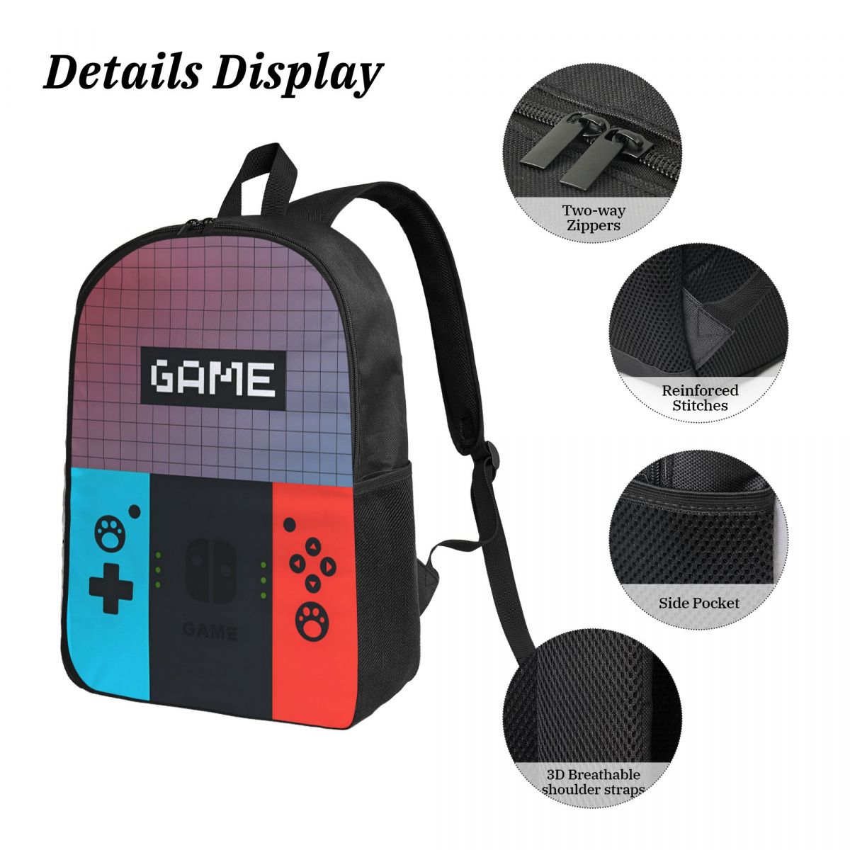 3pecs/set Games Console Backpa - đánh giá và giá Gaming Console In 90S