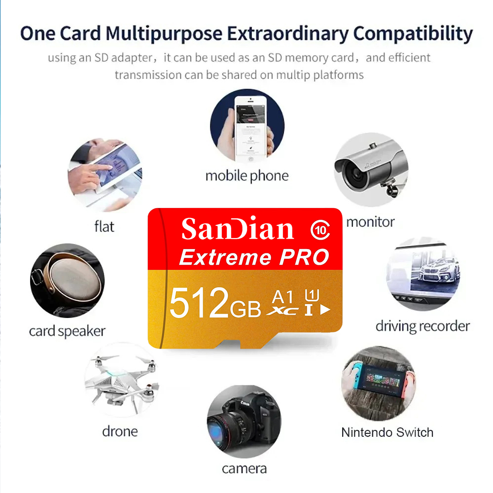 512GB 128GB 32GB SD Cards TF C - đánh giá và giá Gaming Console Vr Headset