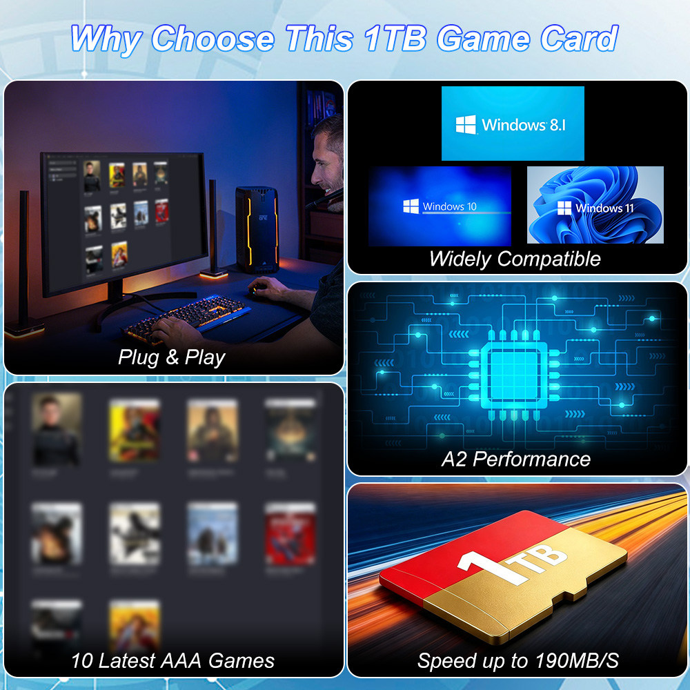 JMachen 1TB Game TF Card Built - đánh giá và giá Gaming Console Windows