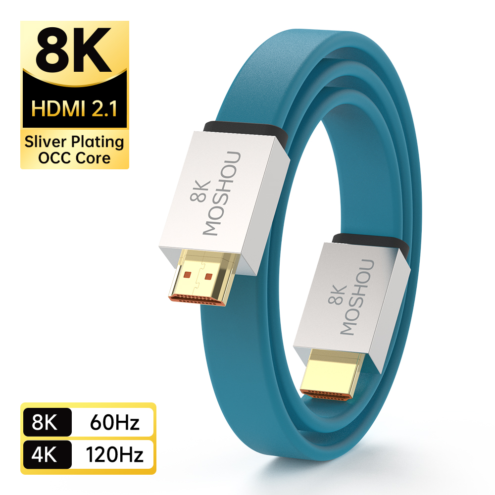 MOSHOU Cáp HDMI 2.1 48Gbps 8K  - đánh giá và giá Hdmi Cable 2.1