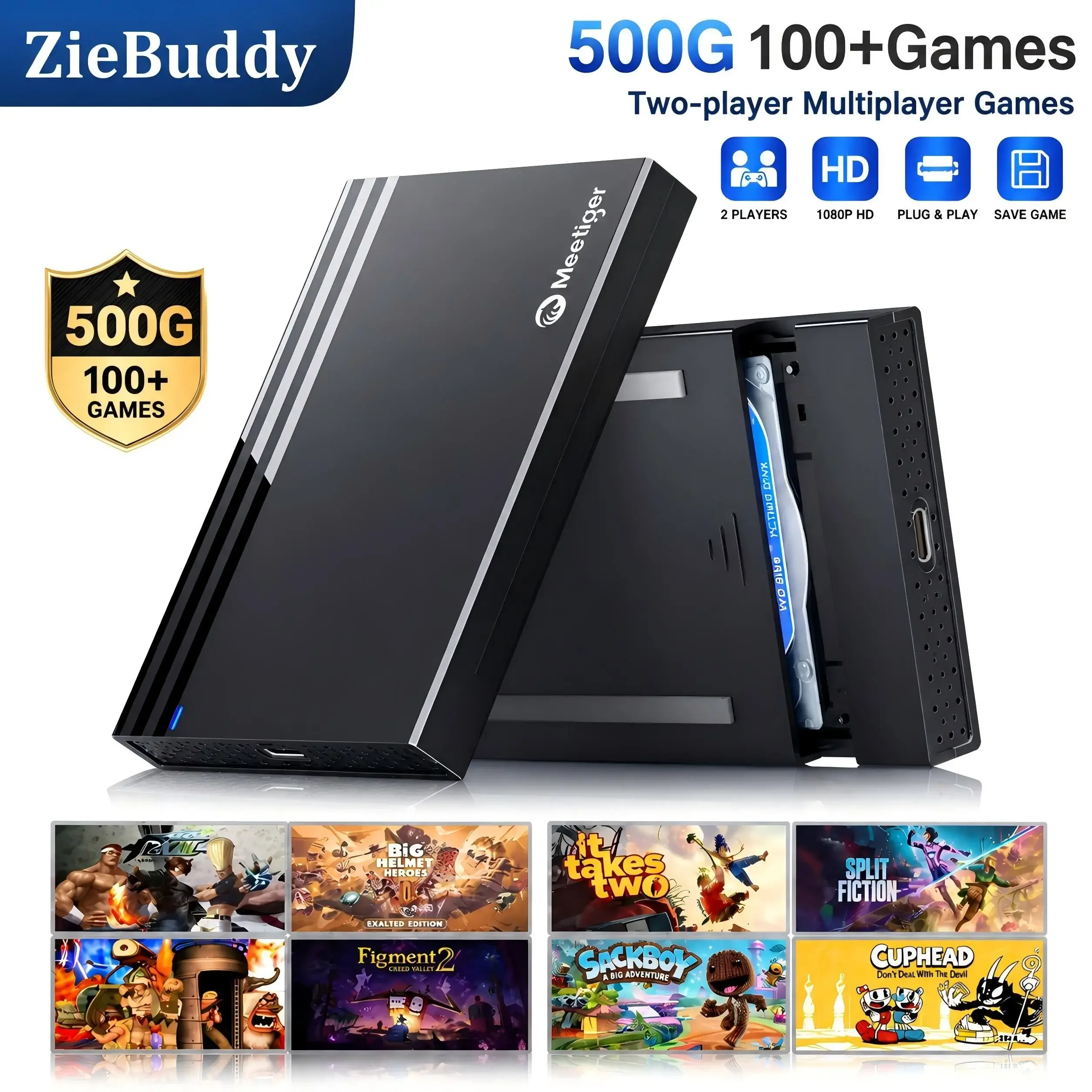 ZieBuddy 500GB Gaming Console  - đánh giá và giá Gaming Console Windows